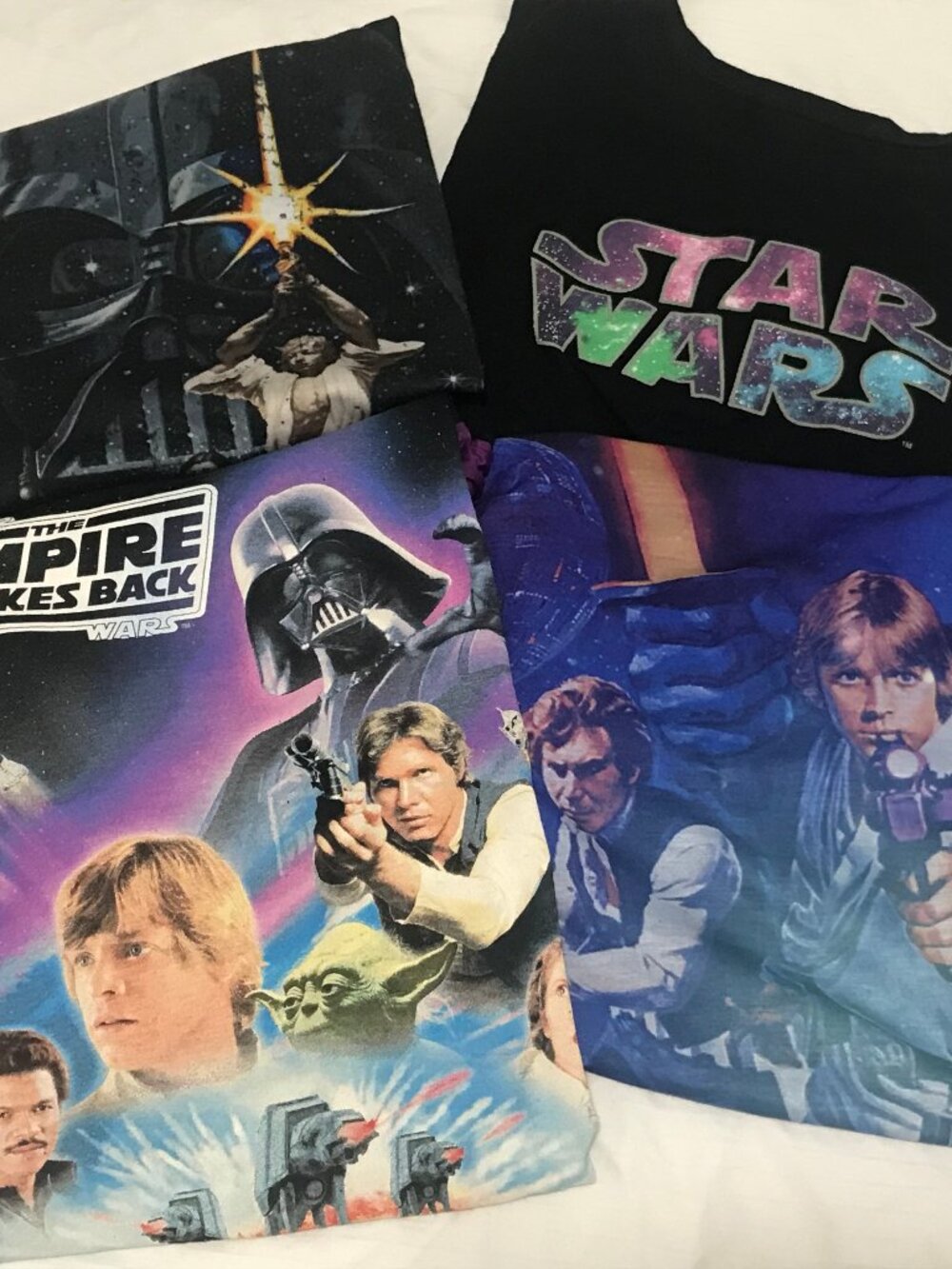 Star Wars Disney Mixed lot Shirt Tank Top Nightgown Dress SMALL Hot Topic